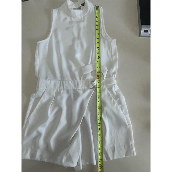Topshop Romper Jumpsuit Cream Size 8 Pockets - Picture 12 of 12